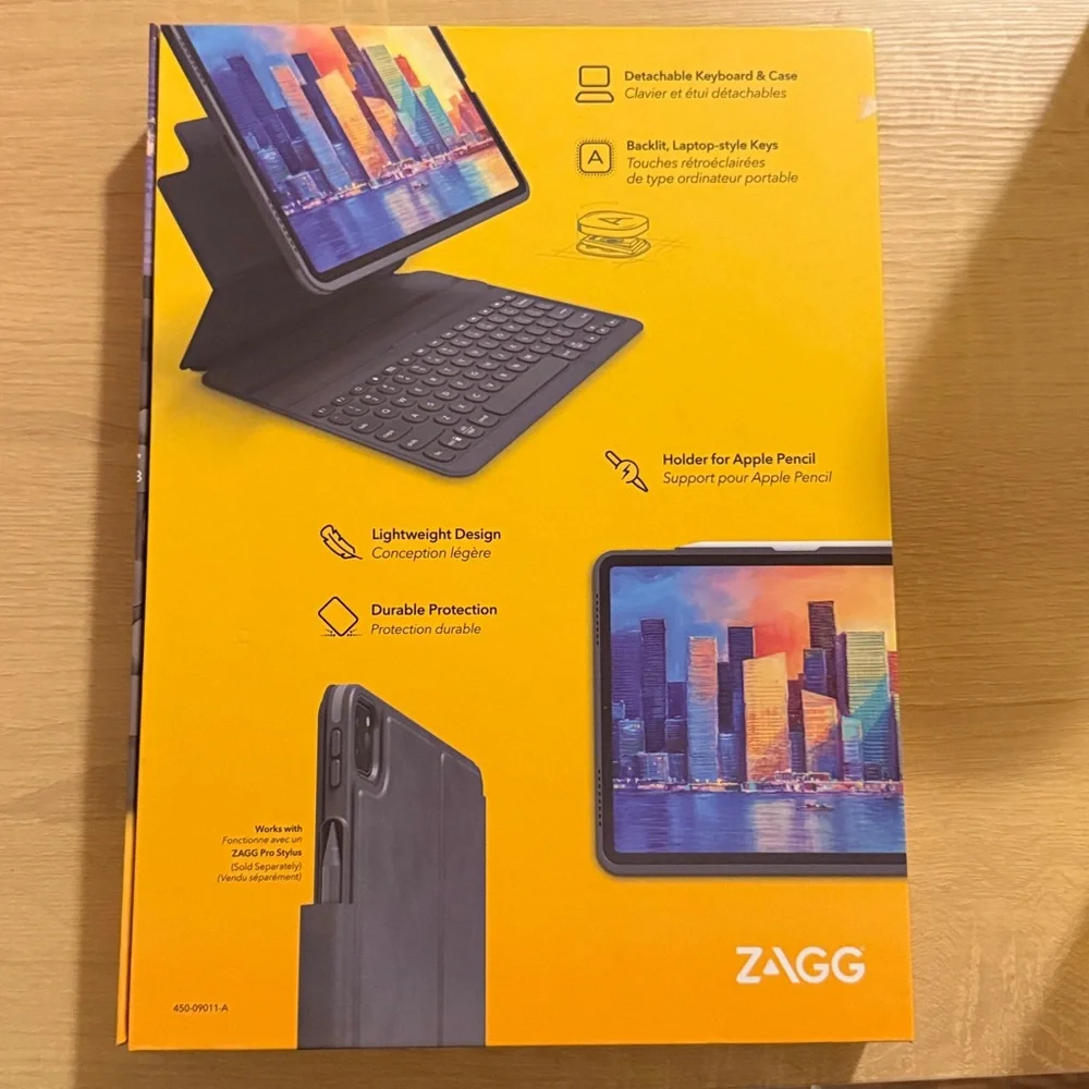 Zagg Detachable Keyboard Case for iPad Pro 11-inch - Black